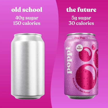 Poppi Prebiotic Soda, Soda Staples, 12 Oz, 12 Pack